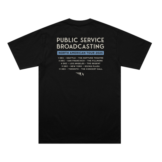 North America Tour 2025 Black T-Shirt